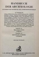 Handbuch der Archäologie im Rahmen des Handbuchs der Altertumswissenschaft Text und Tafelband. (2 Bände)