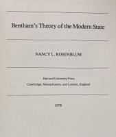Bentham's Theory of the Modern State
