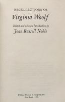 Recollections of Virginia Woolf 