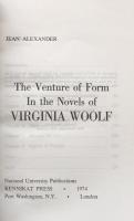 The Venture of Form in the Novels of Virginia Woolf (Series in Literary Criticism)