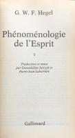 Phenomenologie de l'Esprit I (Folio Essais)