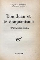 Don Juan et le donjuanisme
