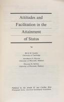 Attitudes and Facilitation in the Attainment of Status