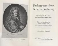 Shakespeare from Betterton to Irving (2 volume set)