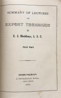 Summary of Lectures on Export Technique