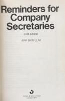 Reminders for Company Secretaries