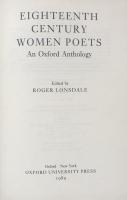 Eighteenth-century Women Poets: An Oxford Anthology