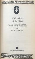 The Return of the King :Being The Third Part of The Lord of The Rings