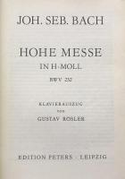 Hohe Messe in h-Moll  BWV 232 (Edition Peters Nr.37)