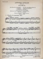 Gloria  Canto e pianoforte  Vocal scores  