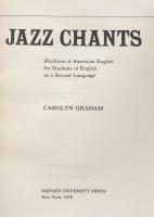 Jazz Chants: Rhythms of American English for Students of English as a Second Language