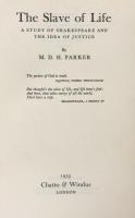 The Slave of Life: A Study of Shakespeare and the Idea of Justice