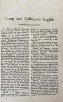 A Dictionary of Slang and Colloquial English: Abridged from the seven-volume  work entitled Slang and Its Analogues