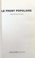 Le Front Populaire : Photo Poche Histoire