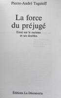 La force du préjugé: Essai sur le racisme et ses doubles