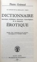 Dictionnaire historique, stylistique, rhétorique, étymologique, de la littérature érotique : précédé d'une introduction sur les structures étymologiques du vocabulaire érotique 