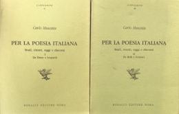 Per la poesia Italiana: Studi, Ritratti, Saggi e Discorsi Ⅰ: Da Dante a Leopardi
Ⅱ：Da Belli a Gramsci