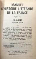 Manuel d'Histoire littéraire de la France. TOME IV 1789-1848. deuxième partie