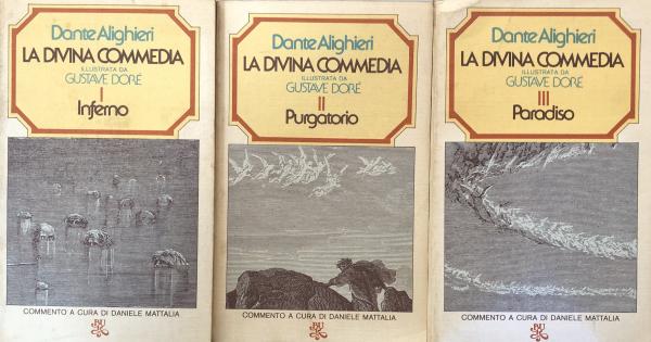 La Divina Commedia (Inferno-Purgatorio-Paradiso) 3 vols
