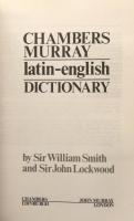 Chambers Murray latin-English Dictionary