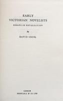 Early Victorian Novelists: Essays in Revaluation