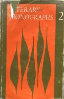 Literary Monographs  Volume 2