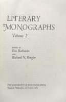 Literary Monographs  Volume 2