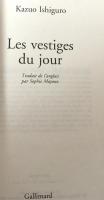 Les vestiges du jour