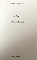Alex: La trilogie Verhoeven,2 (French Edition)