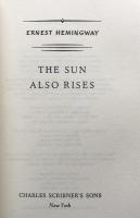 The Sun Also Rises（The Scribner Library of Contemporary Classics)