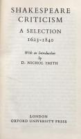 Shakespeare Criticism: A Selection 1623-1840(The World's Classics)