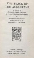 The Peace of the Augustans: A Survey of Eighteenth Century Literature as a Place of Rest and Refreshment
