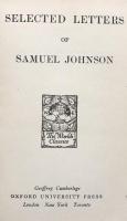 Selected Letters of Samuel Johnson（The World's Classics 282)