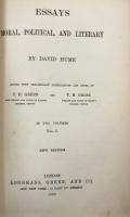 The Philosophical Works of David Hume :Essays Moral, Political, and Literary Vol.Ⅰ・Ⅱ/A Treatise of Human Nature and Daialogues Concerning Natural Religion Vol.Ⅰ・Ⅱ　4 vols. Complete