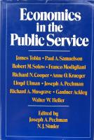 Economics in the Public Service: Papers in Honor of Walter W.Heller