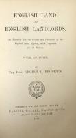English Land and English Landlords: An Enquiry into the Origin and Character of the English Land System,with Proposals for its Reform: With an Index