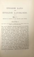 English Land and English Landlords: An Enquiry into the Origin and Character of the English Land System,with Proposals for its Reform: With an Index