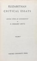 Elizabethan Critical Essays Volume Ⅰ・Ⅱ