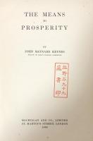 The Means to Prosperity