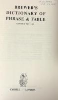Brewer's Dictionary of Phrase and Fable