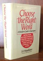 Choose the Right Word: A Modern Guide to Synonyms