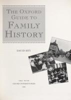 The Oxford Guide to Family History