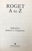 Roget A to Z :The definitive THESAURUS of synonyms in dictionary form More than 300,000 up-to-date words