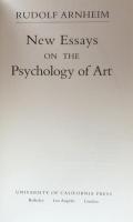 New Essays on the Psychology of Art