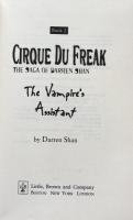 Cirque Du Freak:The Saga of Darren Shan Book 2 (Signed Book)