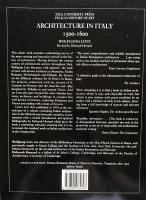 Architecture in Italy 1500-1600 (Yale University Press Pelican History of Art) 