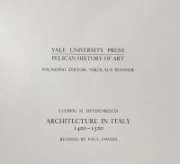 Architecture in Italy 1400-1500(Yale University Press Pelican History of Art ) 