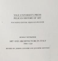 Art and Architecture in Italy　1600–1750: Ⅲ.Late Baroque and Rococo 1675–1750 (Yale University Press Pelican History of Art )