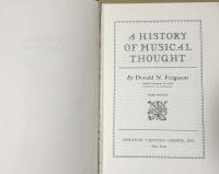 A History of Musical Thought