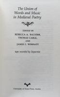The Union of Words and Music in Medieval Poetry